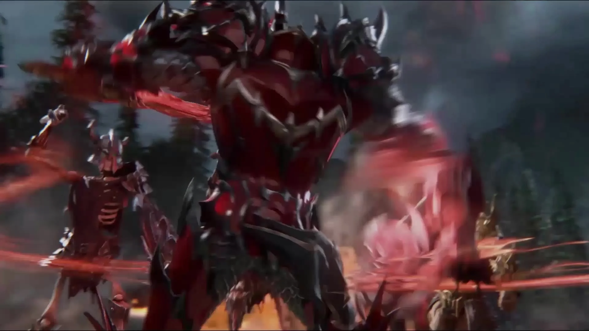 Armored warriors in a MYTHOS cinematic battle
